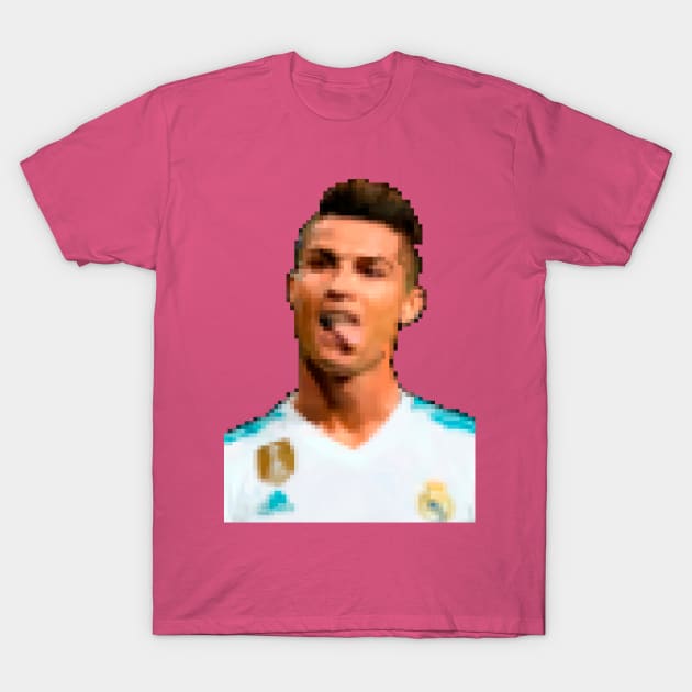 Cristiano Ronaldo PIXEL T-Shirt by GarryX